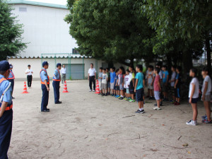 自転車教室開始挨拶